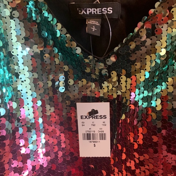 Express | Gradient Sequin Dress - Picture 7 of 8